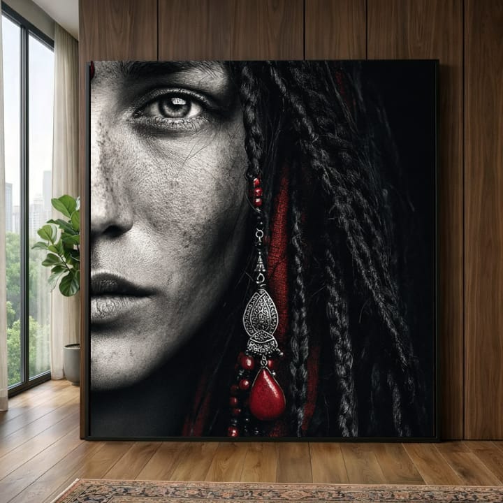 Obra Tranças em ambiente contemporâneo